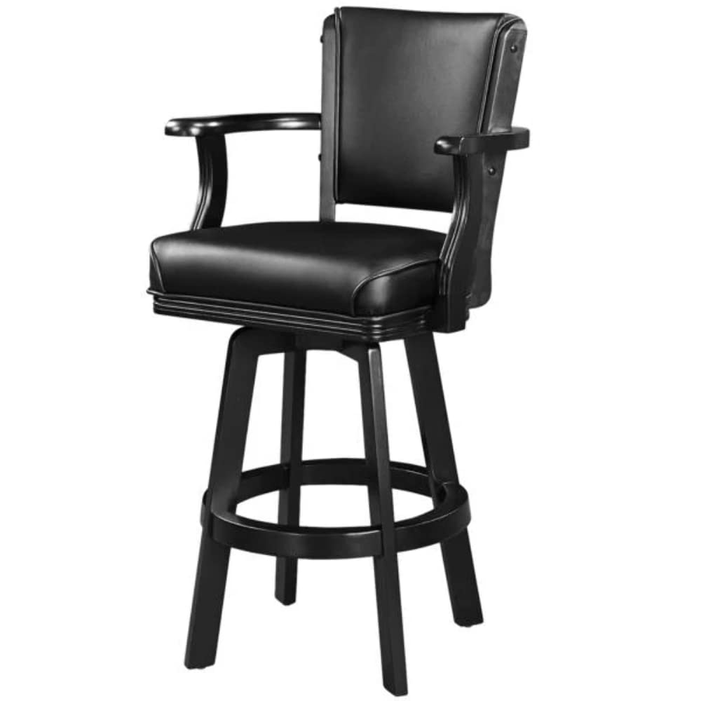 RAM Gameroom Comfort Swivel Bar Stool with Arms - Perfect for Game Rooms, Bars, and Home Entertainment Spaces