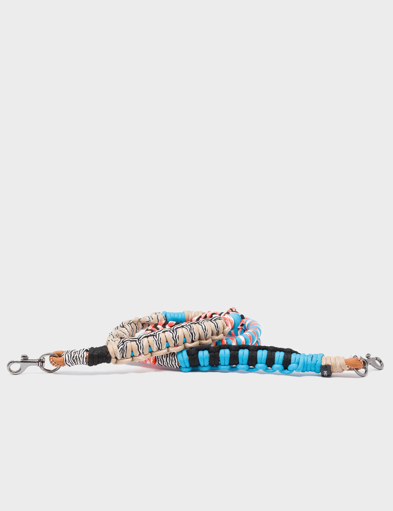Detachable Shoulder Strap - Cyan Blue & Orange Handwoven Paracord for Hiking, Travel & Outdoor Adventures | Durable & Adjustable