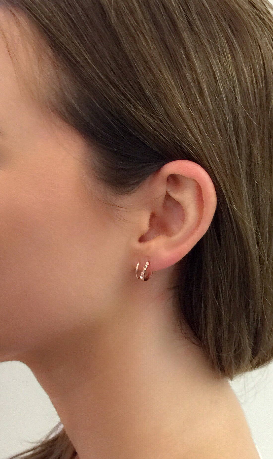 Klaxon Twirl Rose Gold Earrings for Women - Elegant Dangle Hoop Earrings for Party, Wedding & Everyday Wear