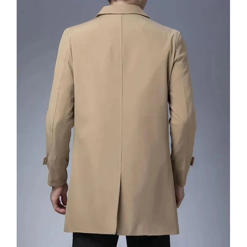 Classic Men's Button-Down Car Coat - Stylish Winter Jacket for Driving & Outdoor Activities