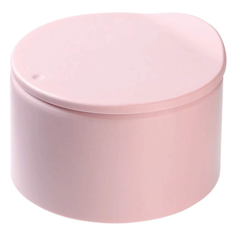 Mini Double-Layer Trash Can with Pressure Lid - Multi-Functional Desktop Waste Bin for Kitchen, Office, Dorm & Outdoor Use - Pink Small Garbage Storage Bucket (Ideal for Countertops, Desks & Small Spaces)