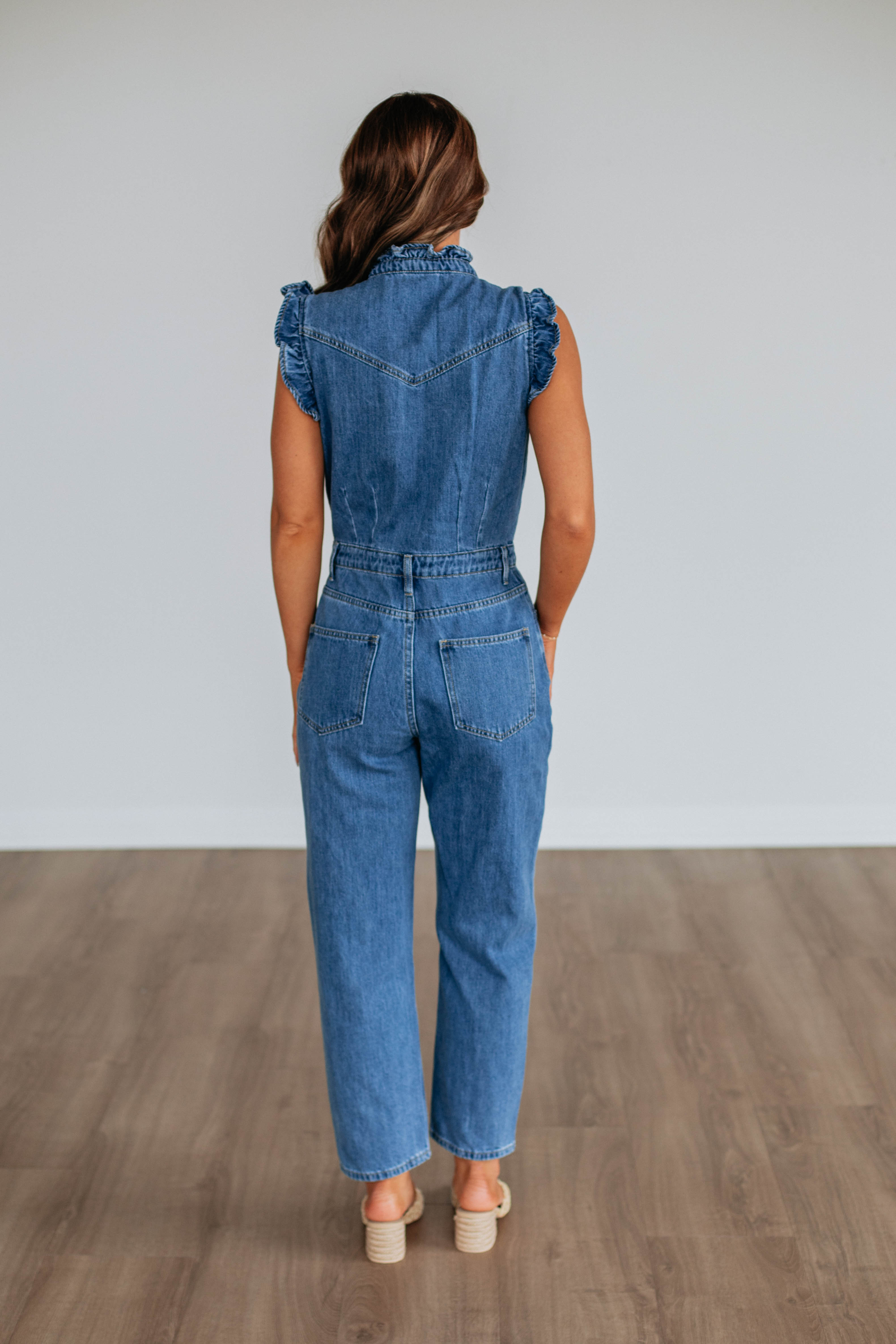 Blakely Denim Jumpsuit for Women - Stylish and Comfortable One-Piece Romper - Perfect for Casual Outings, Date Nights, and Summer Fashion