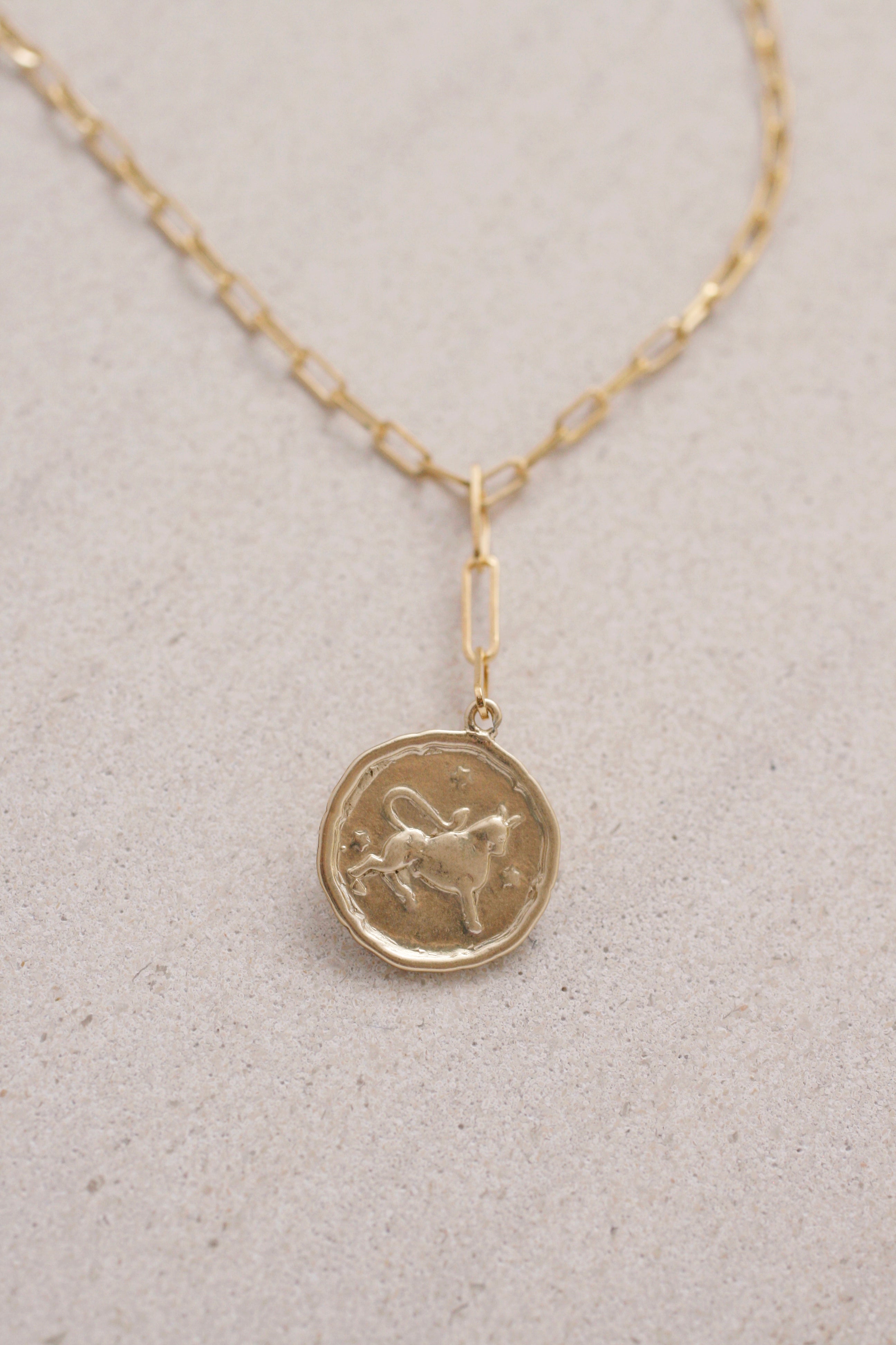 Stylish Paperclip Chain Zodiac Necklace - Personalized Zodiac Sign Jewelry for Women - Perfect for Daily Wear, Gifts & Special Occasions