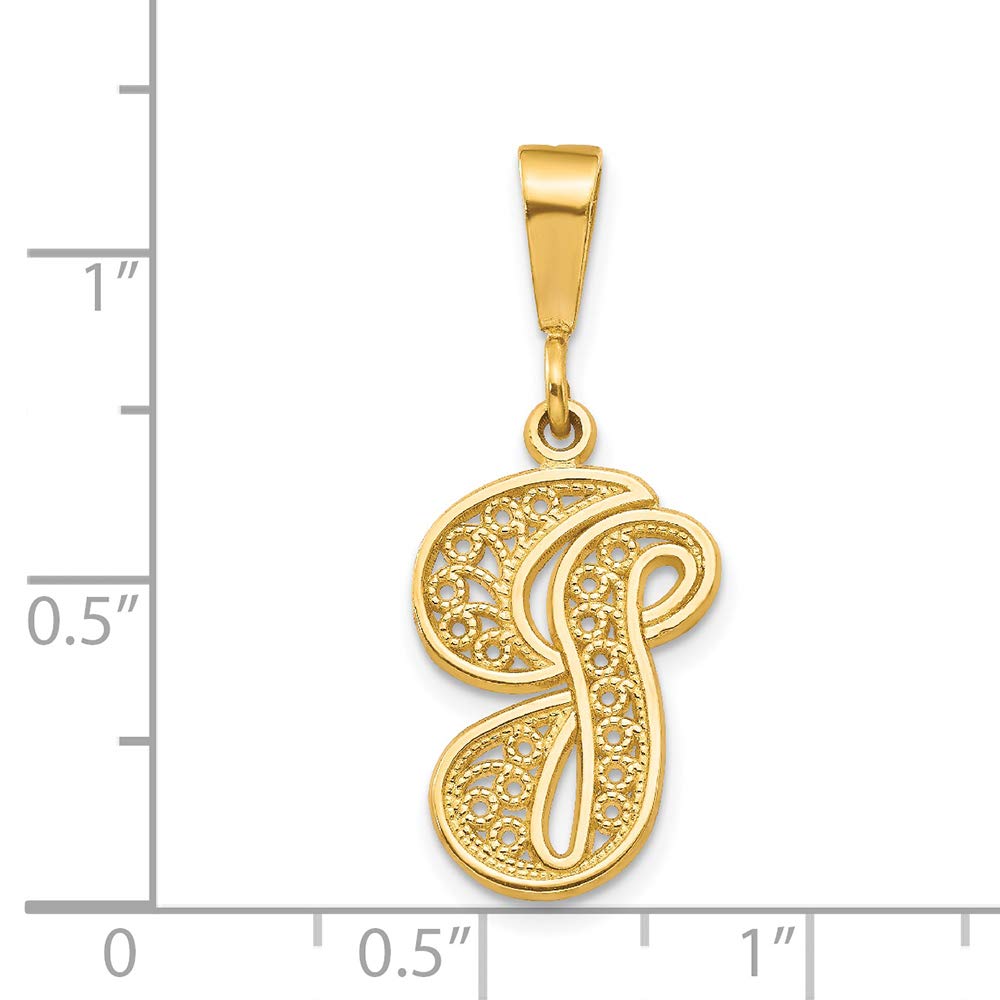 14K Yellow Gold Initial G Charm Pendant - Personalized Letter Necklace for Women - Elegant Gift for Birthday, Anniversary & Valentine's Day - Perfect for Layering & Everyday Wear