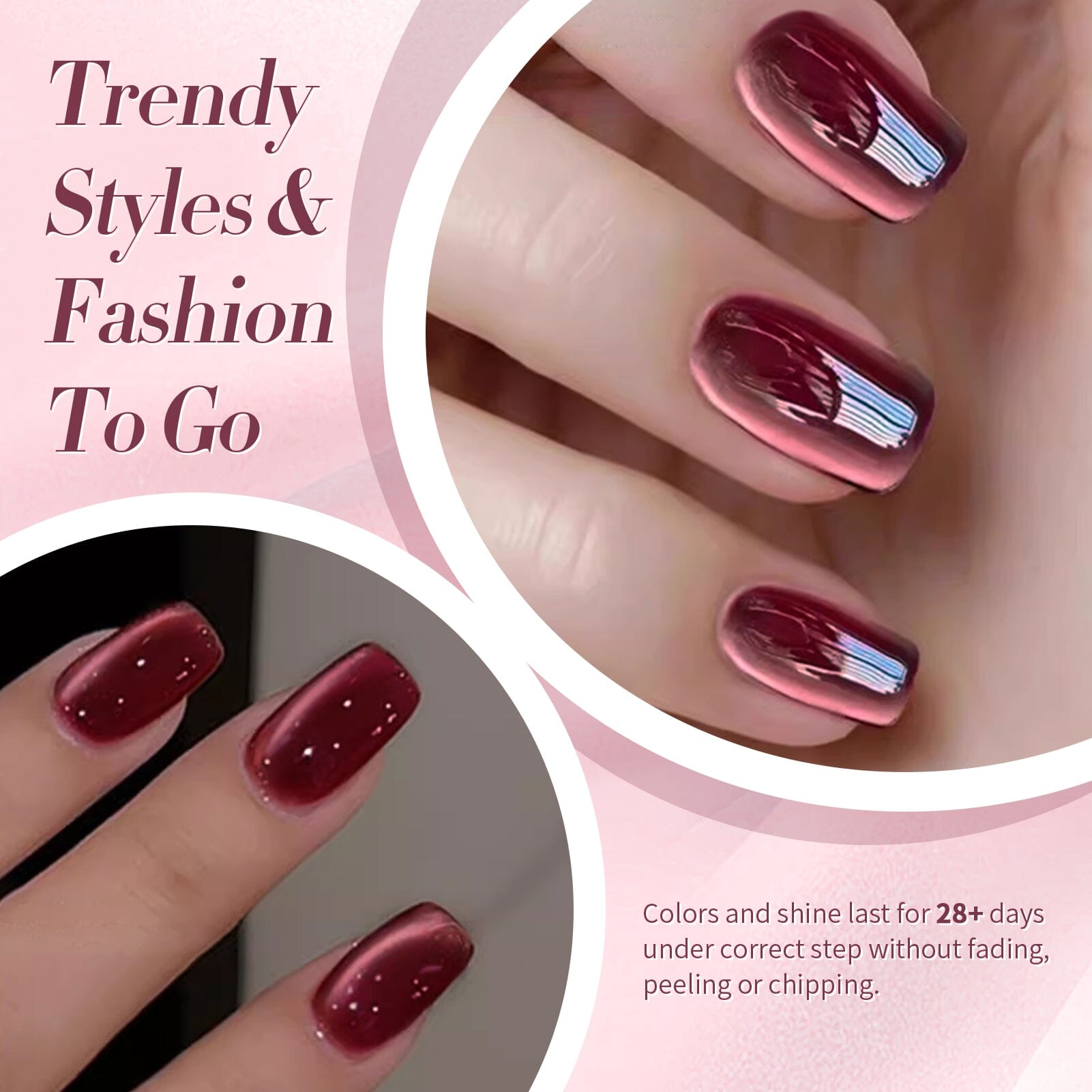 Red Water Light Cat Magnetic Gel Polish AW05 15ml - Long Lasting Nail Polish for Salon & Home Manicure - Perfect for Nail Art, Special Occasions & Gift Giving