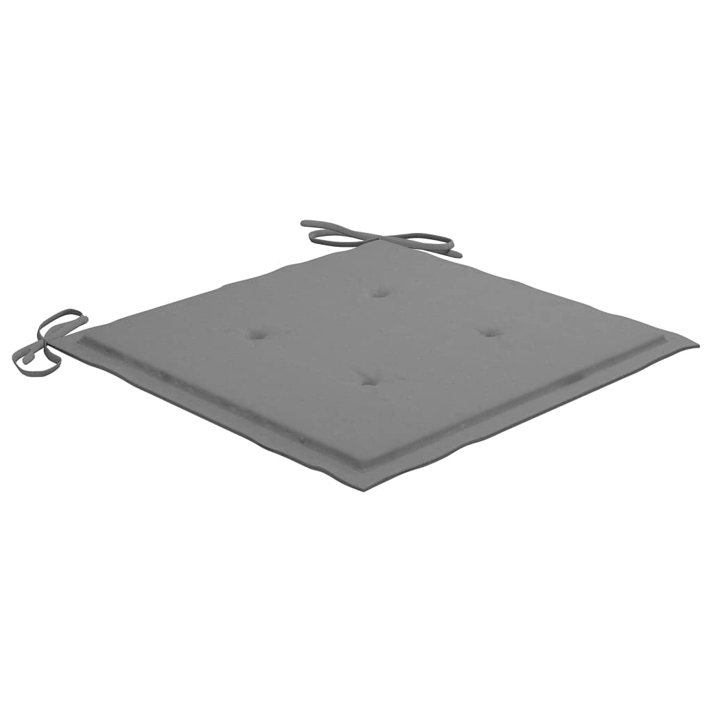 Premium Outdoor Chair Cushion Covers Set of 6 - Waterproof Patio Furniture Slipcovers 19.7x19.7x1.2 Inch - Gray All-Weather Garden Chair Cushions for Deck, Poolside & Backyard Relaxation