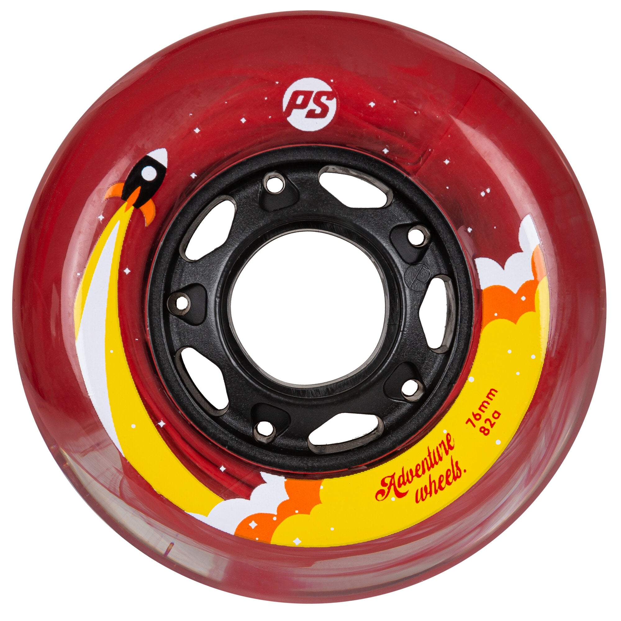 Adventure 76/82A Skateboard Wheels - 4 Pack Set for Smooth Riding & Tricks - Perfect for Street Skating, Park Riding & Cruising