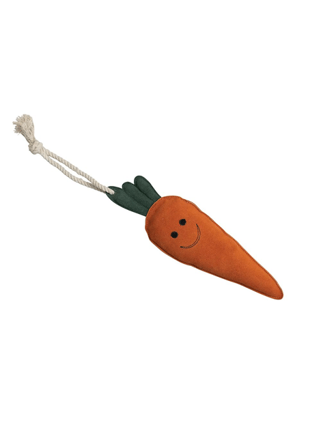 Natural Chew Toy for Dogs - Crunchie the Carrot - Durable & Safe Dog Chew Toy Made from 100% Natural Materials - Perfect for Teething Puppies & Aggressive Chewers - Indoor & Outdoor Use