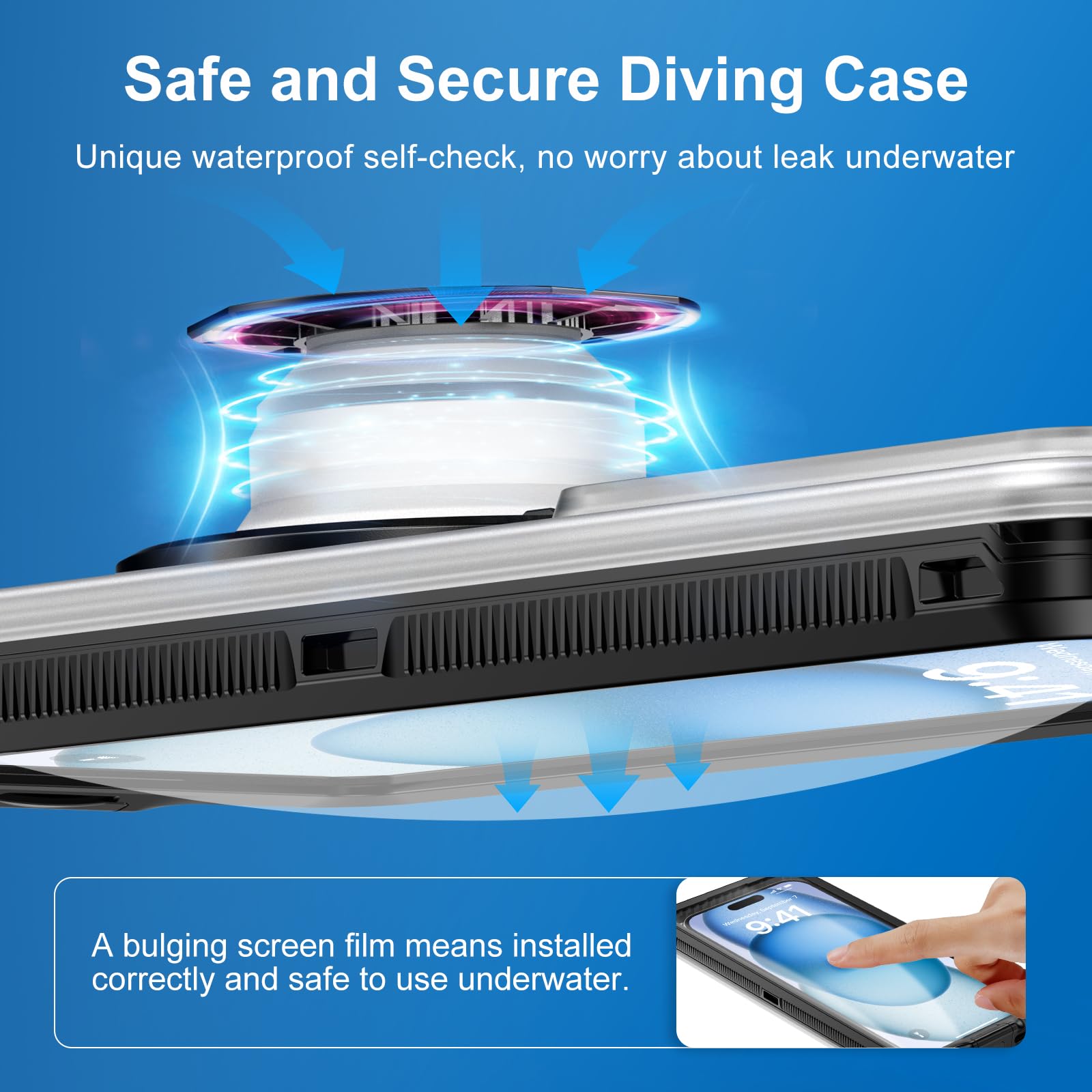 **Beasyjoy Waterproof Phone Case for iPhone 16/15/14/13/12/11 & Samsung S24/S23/S22/Google – Universal 6.9