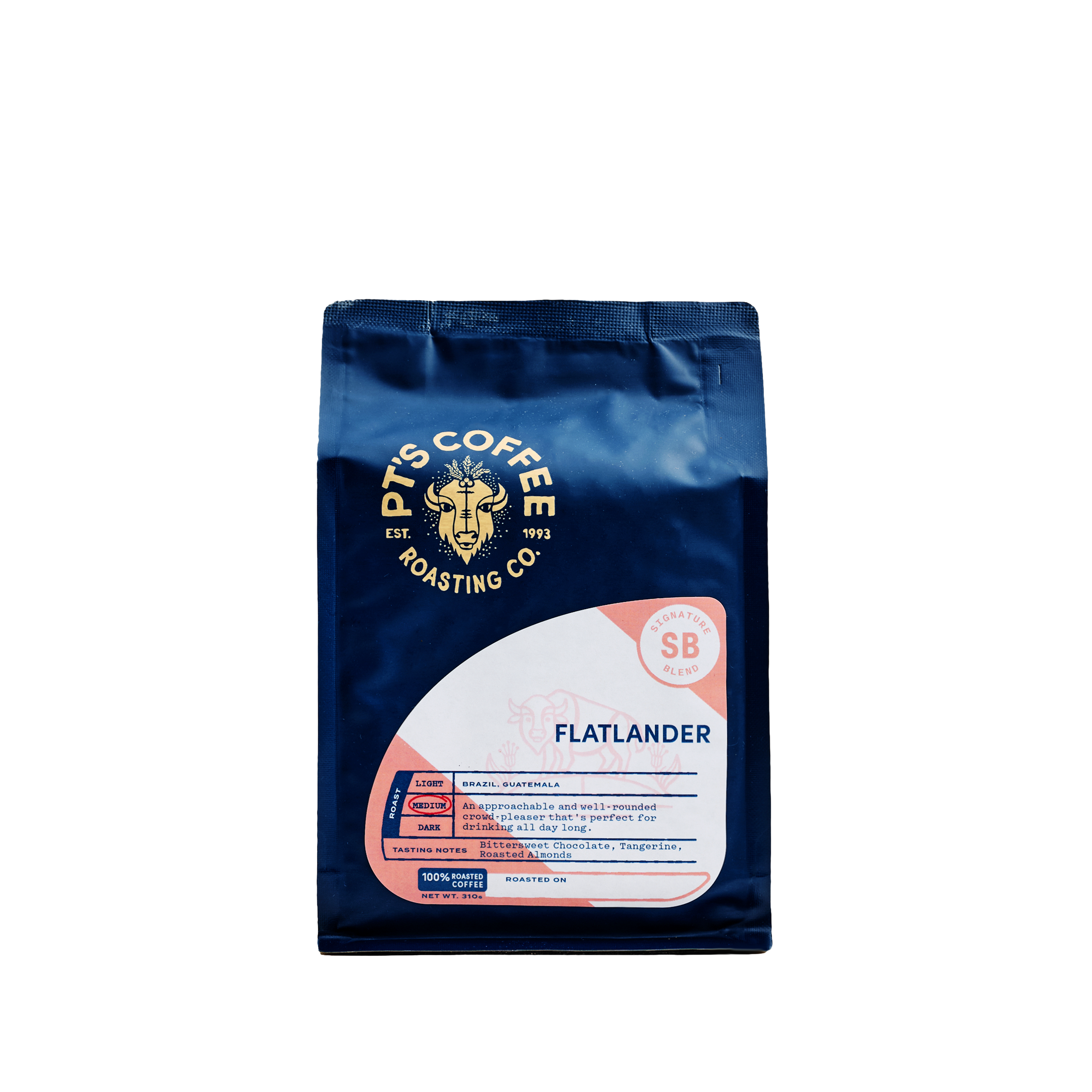 Flatlander Signature Blend Coffee - Premium Whole Bean Coffee for Home Brewing, Office & Camping - Rich & Smooth Flavor for Coffee Lovers