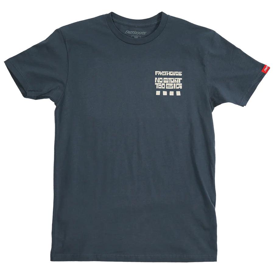 Stunt Show SS Tee - Premium Indigo Short Sleeve T-Shirt for Men | Casual Streetwear & Motorcycle Riding Apparel