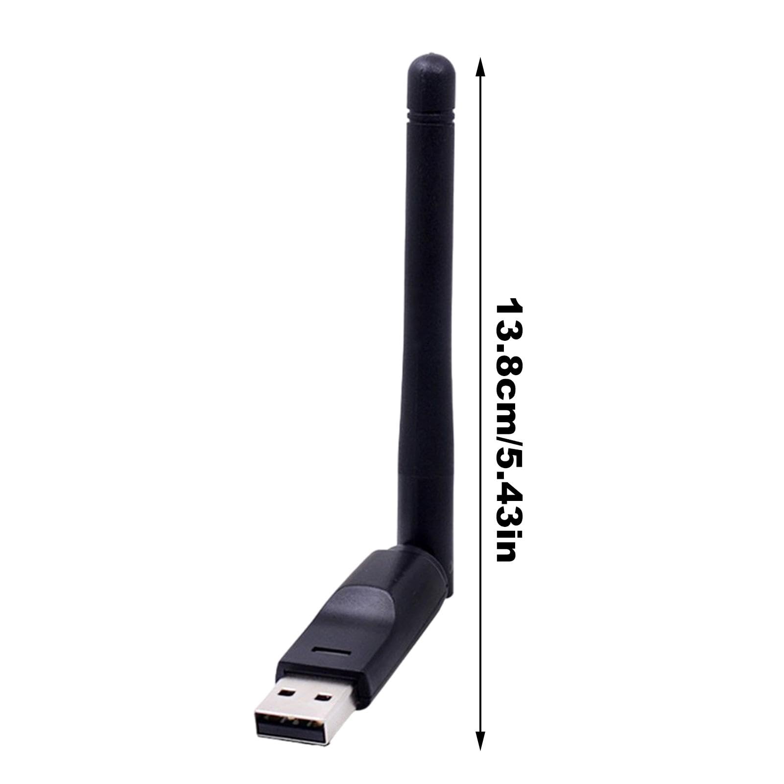 High-Speed USB Wireless Adapter for Desktop PC - Dual Band WiFi Network Adapter with High Gain Antenna for Stable Internet Connection | Perfect for Gaming, Streaming & Home Office Use