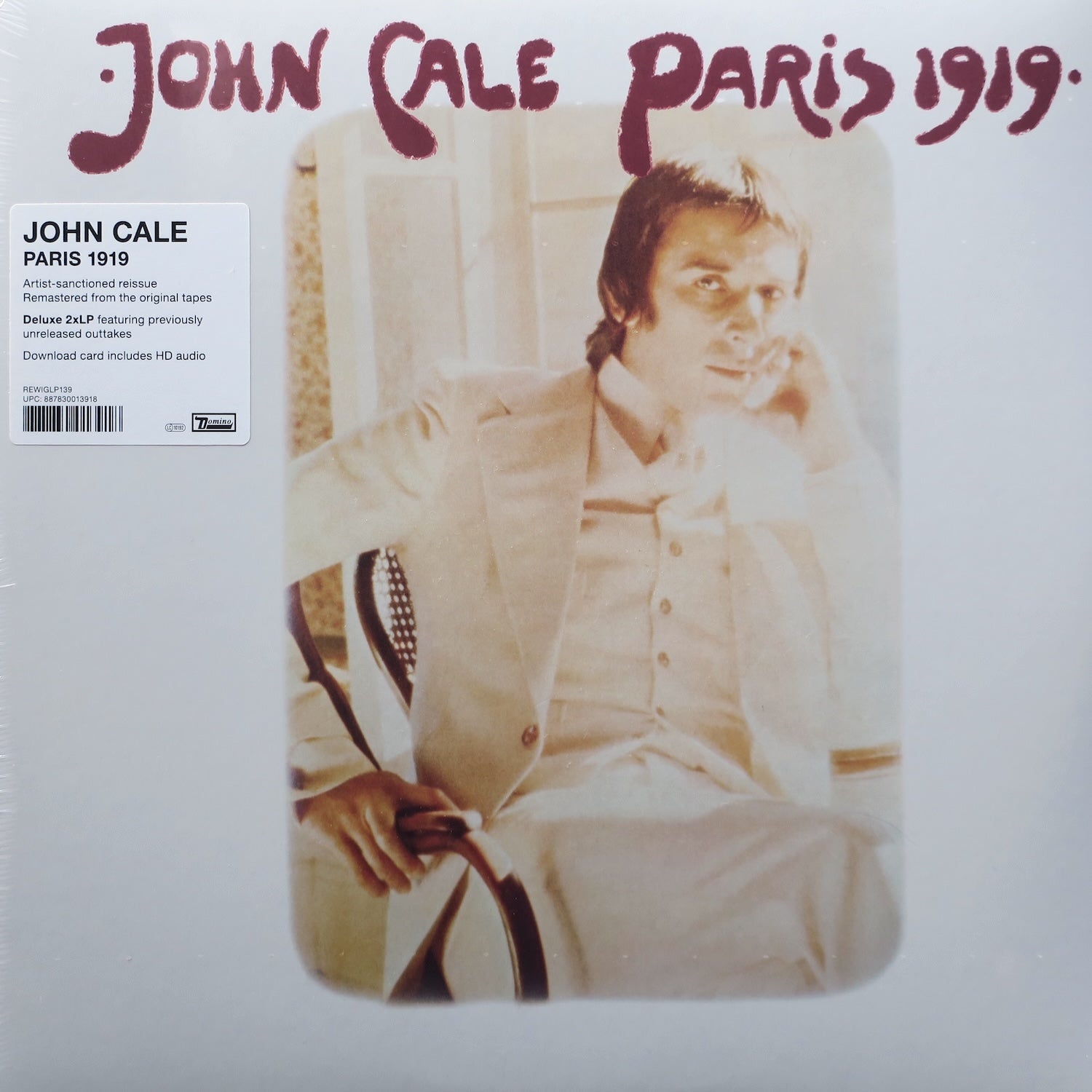 JOHN CALE 'Paris 1919' Vinyl LP Record - 1973 Art Rock Classic Album - Perfect for Vinyl Collectors & Music Enthusiasts
