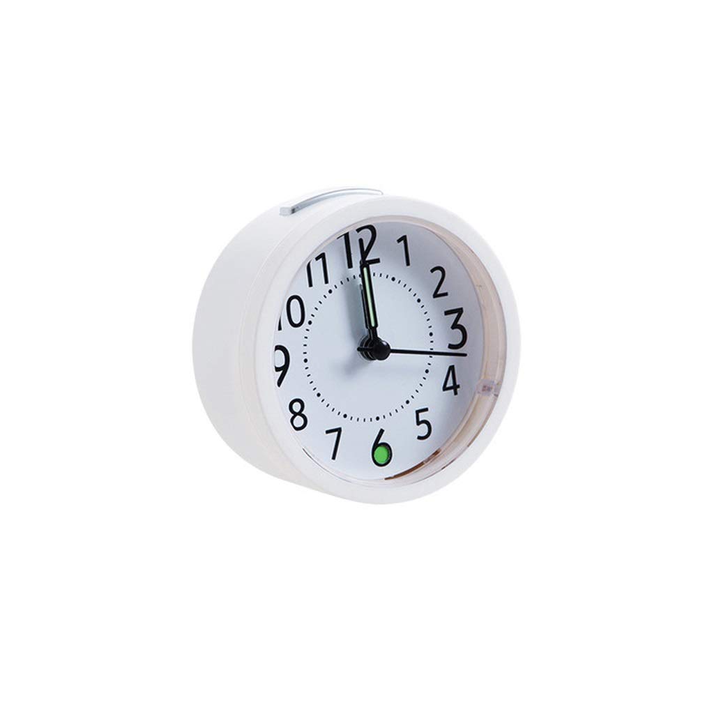 Luminous Silent Desk Alarm Clock - Battery Operated Small Bedside Clock for Students, Dorm Room & Home Decor | Simple Modern Design with Night Light | Perfect for Bedroom, Office & Study Room (Color: Blue)