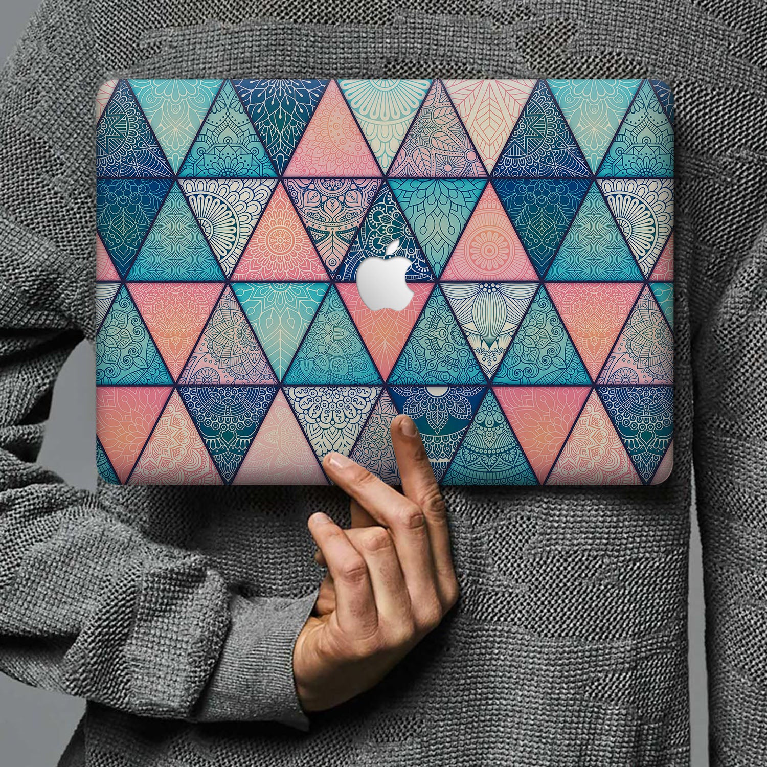 Premium MacBook Pro/Air Protective Case with Aztec Tribal Design - Durable & Stylish Laptop Cover for Work, Travel & School