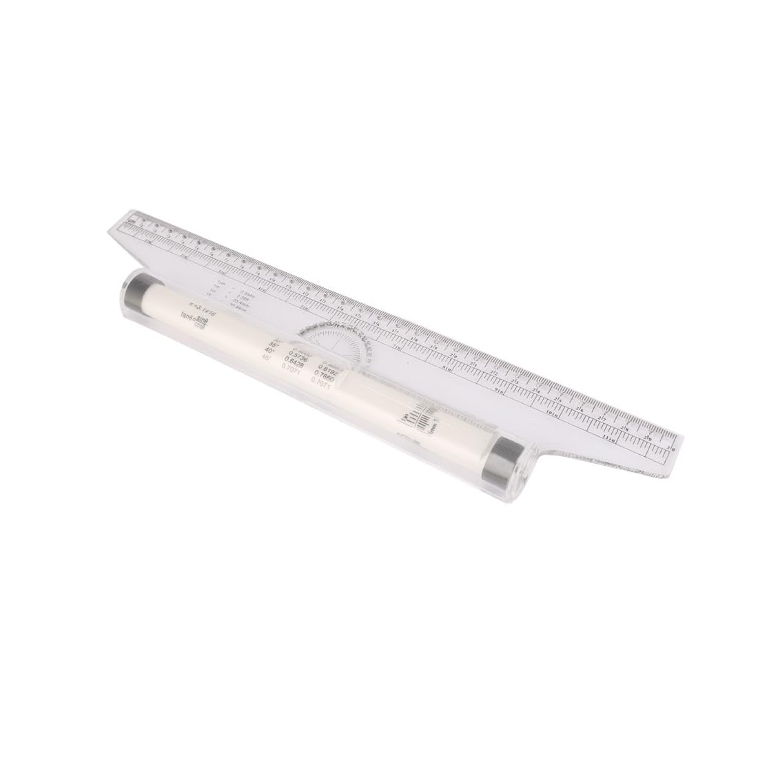 UXCELL 12-Inch Engineering Architect Metric Parallel Drafting Rolling Ruler - 2-Piece Set for Technical Drawing, Blueprint Design & CAD Drafting (A16041800UX1437) | Perfect for Architects, Engineers & Students
