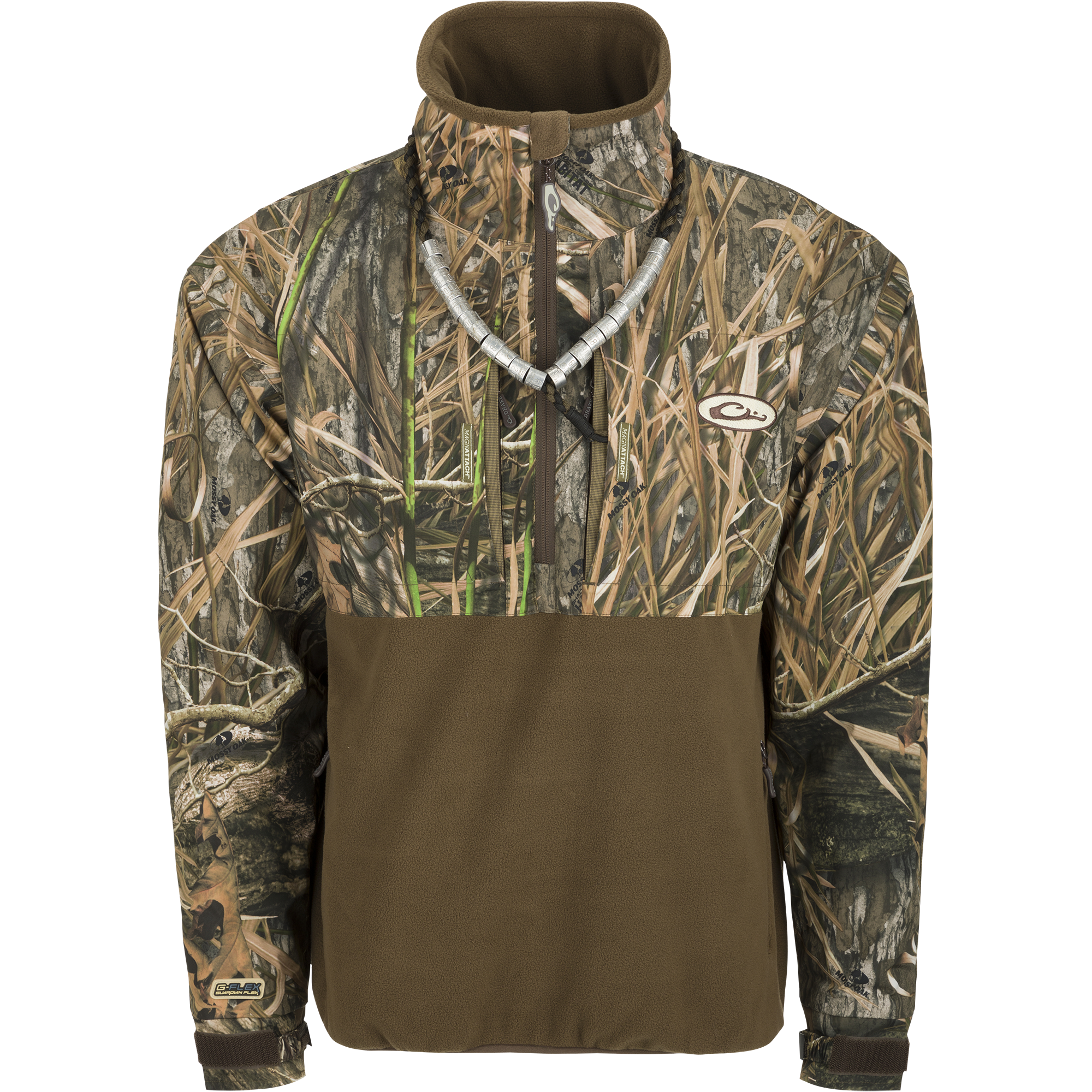 MST Guardian Flex Fleece Eqwader Quarter Zip Jacket - Lightweight Water-Resistant Outdoor Fleece Jacket for Hiking, Fishing & Camping | Men's Activewear for Cold Weather Adventures