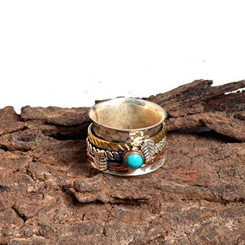 Sterling Silver Spinner Ring for Women - Yoga & Meditation Gift