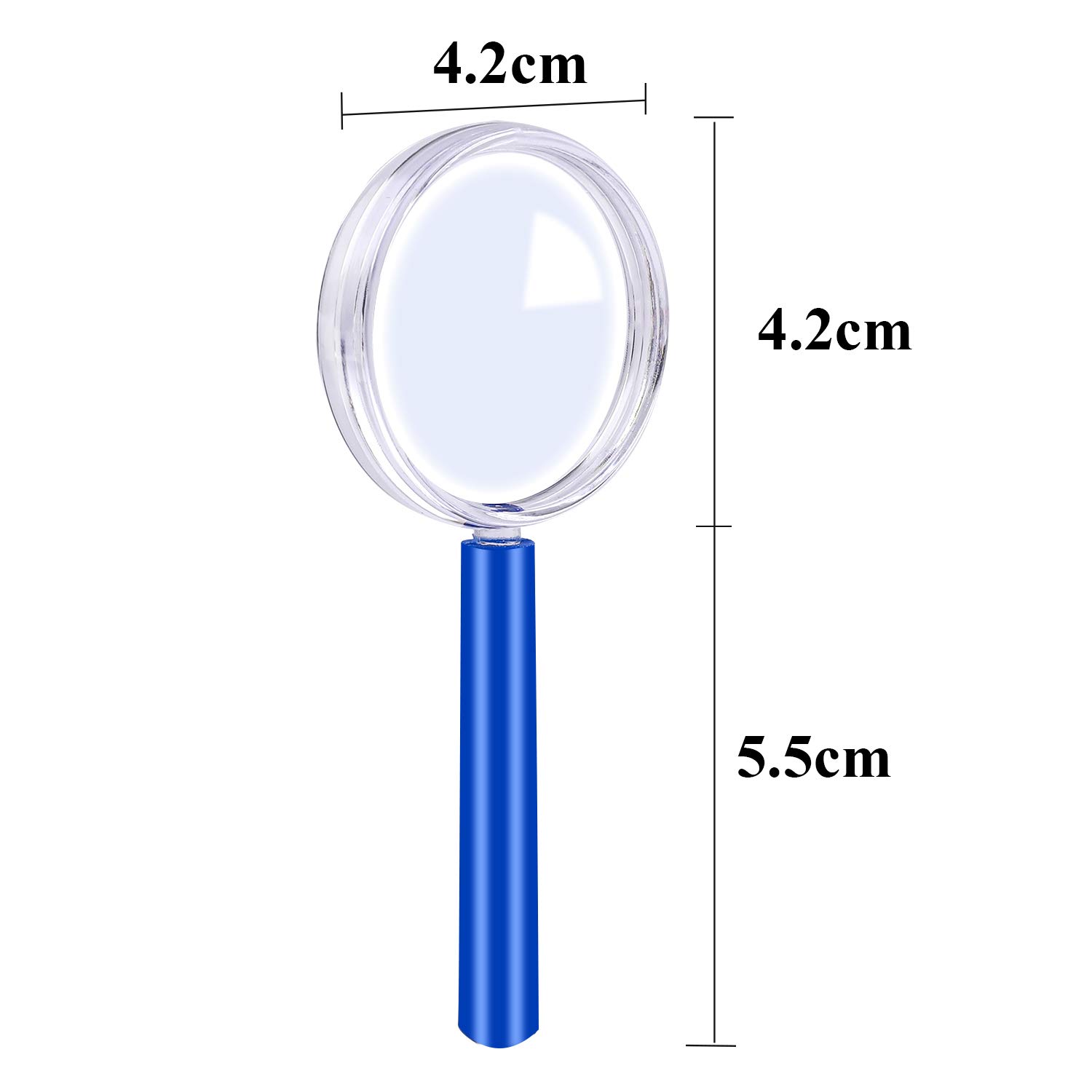 Colorful 12-Pack Plastic Magnifying Glasses for Kids Party Favors & Science Fun