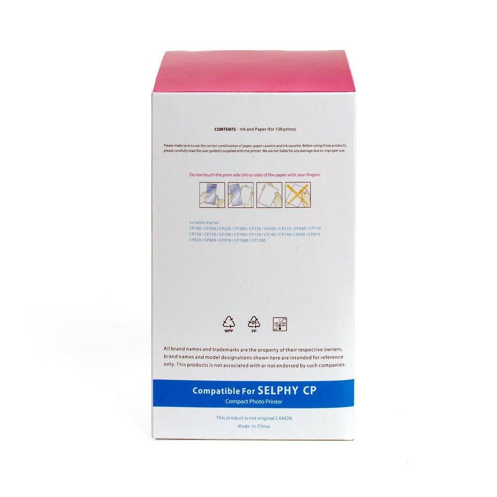 Canon KP-108IN Color Ink Cartridge & Photo Paper Combo Pack - High-Quality Printing for Photos, Documents, and Crafts | Perfect for Home, Office, and School Projects