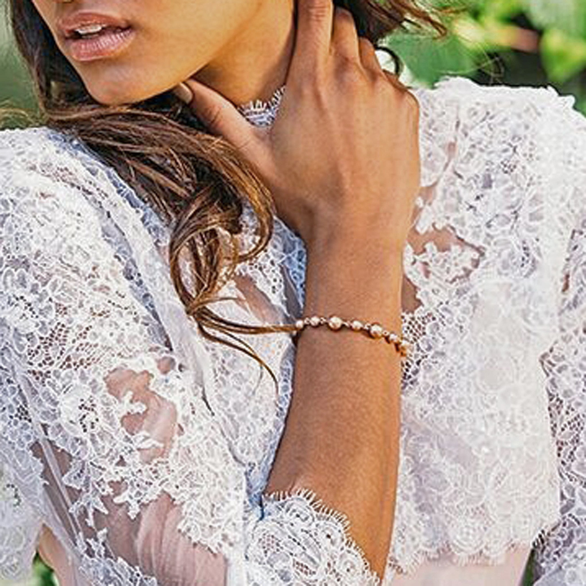 Kezani Eloise Pearl Bridal Bracelet - Elegant Wedding Jewelry for Brides, Bridesmaids & Special Occasions