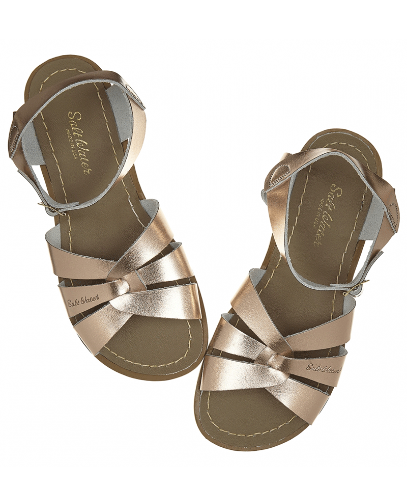 Original Saltwater Rose Gold Sandals for Women – Comfortable Beach & Summer Walking Shoes for Outdoor Activities, Vacations, and Casual Wear
