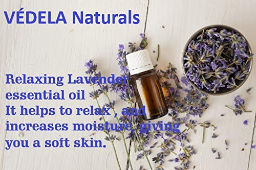 VÉDELA Naturals Lavender Bath Salt - 300g Handmade Herbal Bath Soak with Botanicals & Tea | Relaxing Aromatherapy for Stress Relief & Better Sleep | Perfect for Spa Nights & Self-Care Rituals
