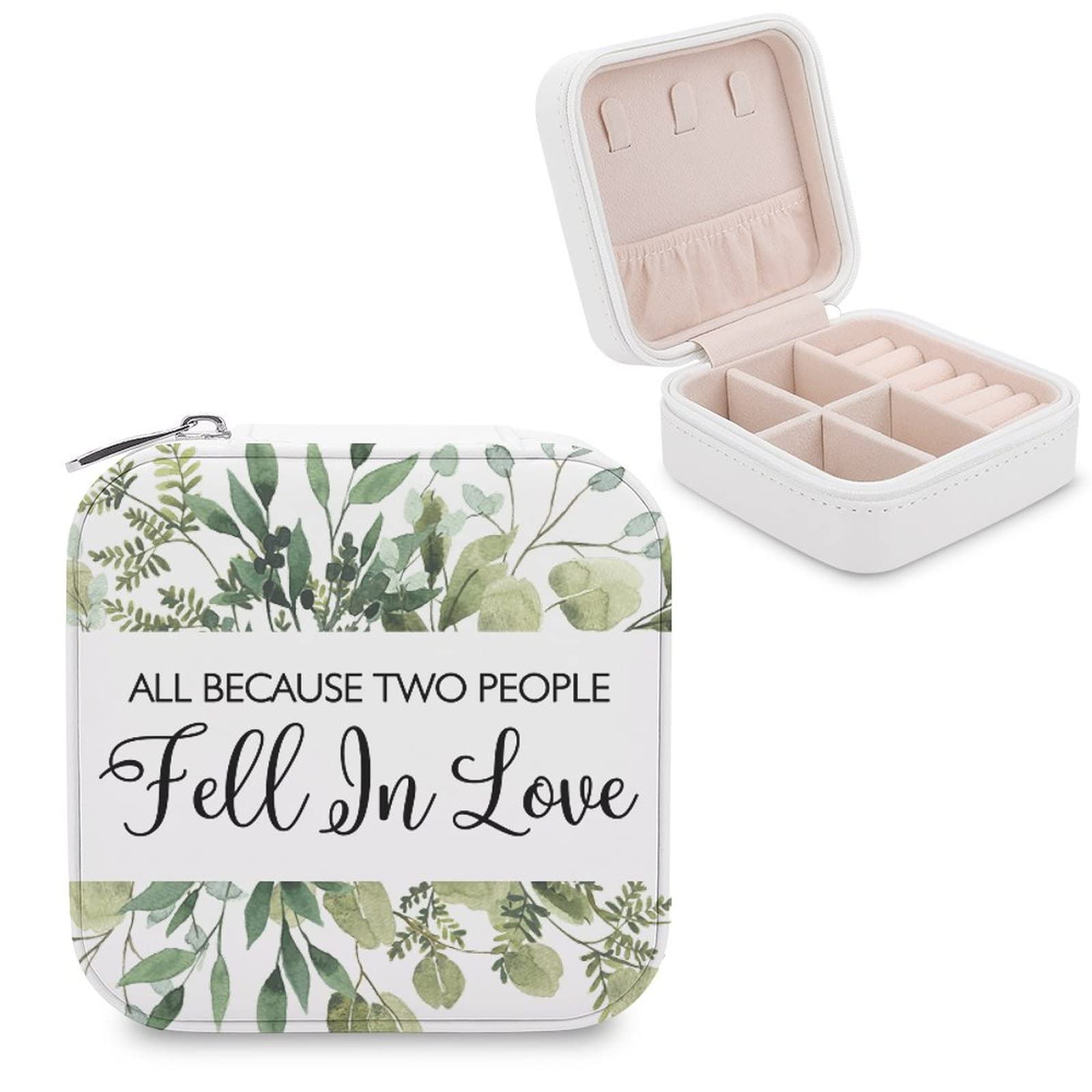 Elegant PU Jewelry Box - Portable Travel Organizer for Rings, Earrings, Necklaces & Bracelets - Perfect for Gifts, Storage & Display - Ideal for Travel, Home & Wedding Accessories