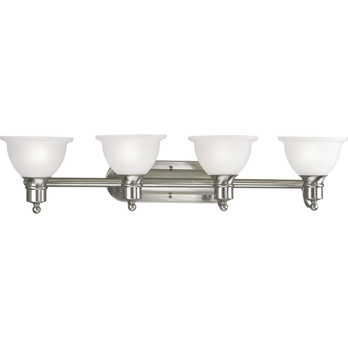Madison Collection 4-Light Etched Glass Bathroom Vanity Light Fixture - Perfect for Bathroom Makeover, Powder Room & Dressing Area Lighting