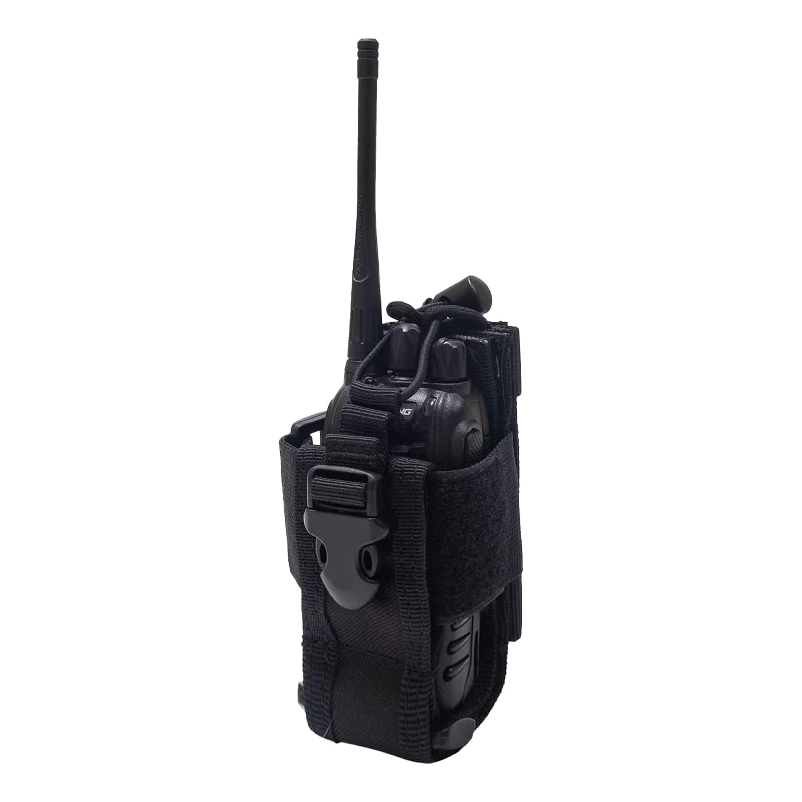Heavy Duty Military Molle Radio Holster Pouch - Compatible with Motorola, Baofeng, Kenwood Two Way Radios - Secure Walkie Talkie Holder for Tactical Gear & Outdoor Adventures