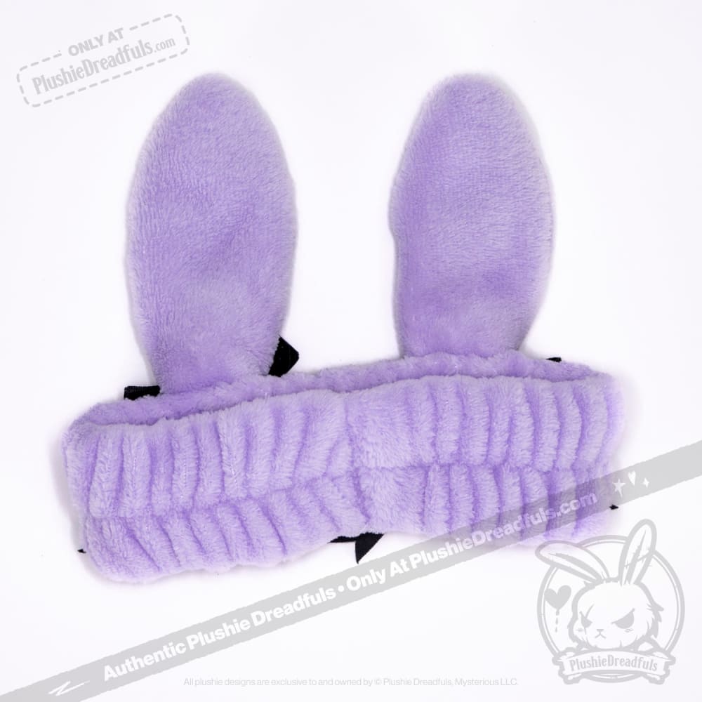 Goth Rabbit Spa Headband 2 Pack - Soft & Wide Hair Band for Skincare, Washing Face, Makeup - Perfect for Bath, Spa, and Relaxation at Home