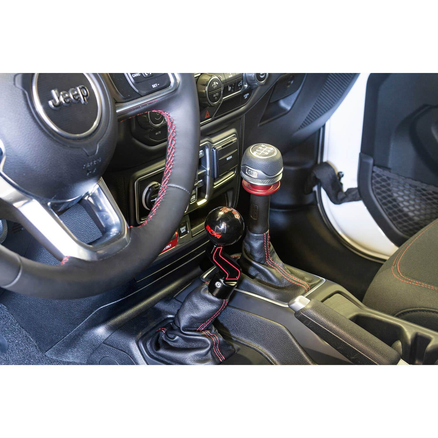 2024 Jeep Gladiator (JT) Billet Extended Transfer Case Handle & Shift Knob - Heavy Duty Off-Road Gear for Jeep Wrangler & Gladiator Models - Perfect for Rock Crawling & 4x4 Adventures