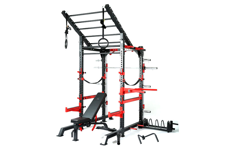Warrior MMA Cage & Rig Combo - Heavy Duty Training Equipment for MMA, BJJ & Fitness - Perfect for Home Gyms & Martial Arts Studios