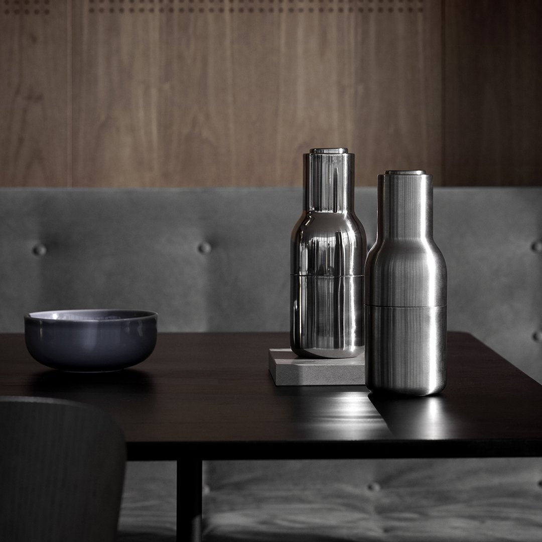 Premium Stainless Steel Bottle Grinder Set (2 Pack) - Perfect for Salt, Pepper & Spices - Ideal for Kitchen, Camping & Travel Use