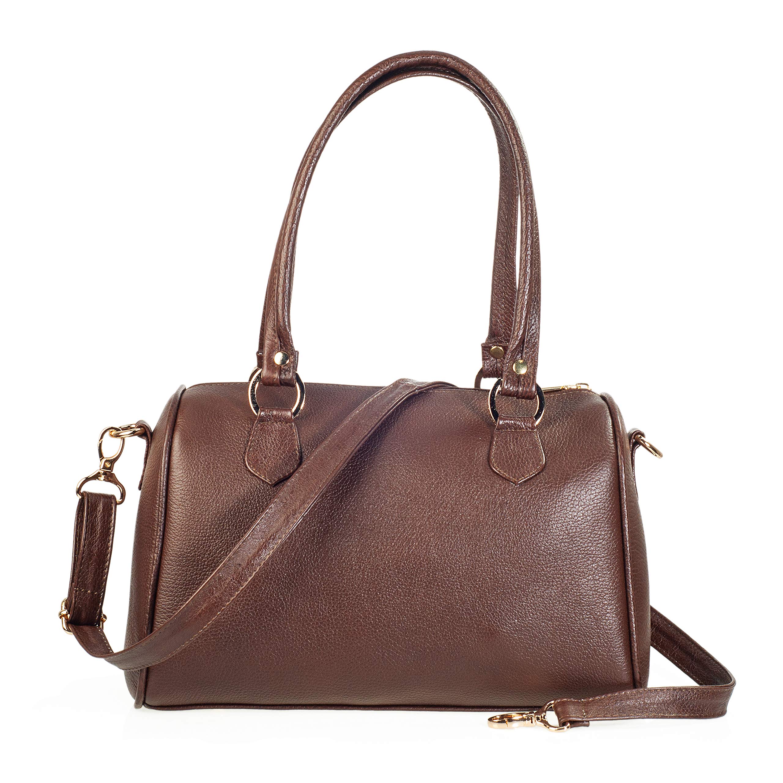 Premium Genuine Cowhide Leather Bowling Bag for Women - Handcrafted with Chiseled Band - Elegant Ladies Handbag for Bowling, Work & Evening Events
