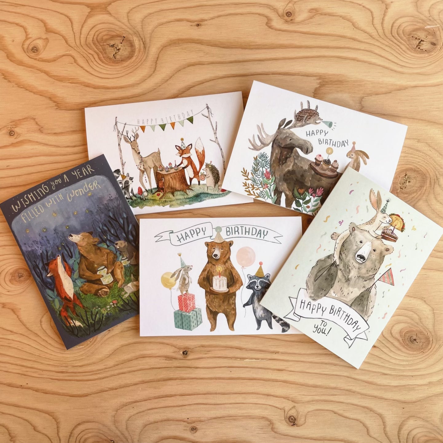 5-Pack Birthday Greeting Cards - Elegant & Heartfelt Designs for All Occasions - Perfect for Birthdays, Anniversaries & Special Celebrations