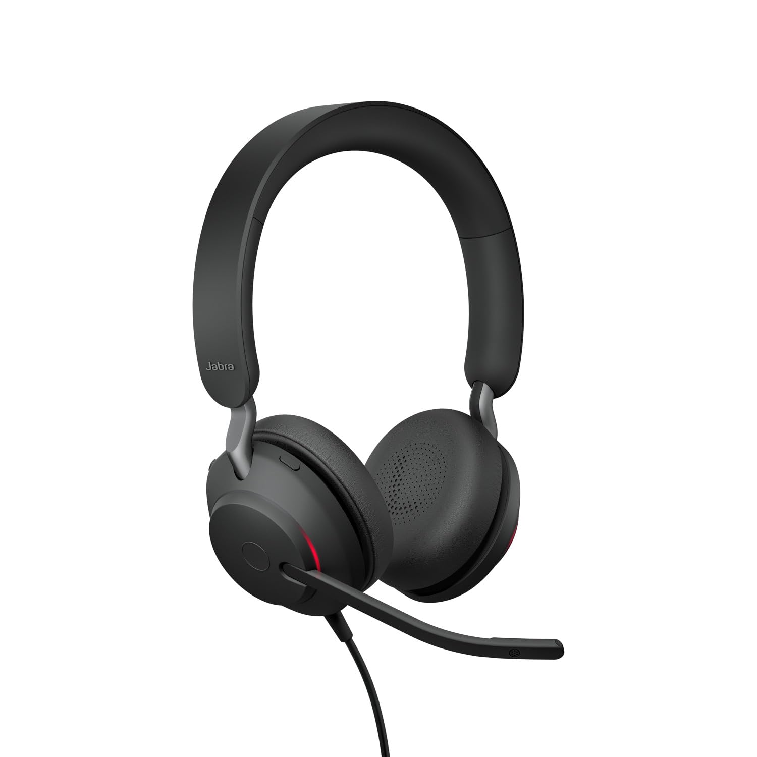 Jabra Evolve2 40 SE Wired Noise-Cancelling Stereo Headset with 3-Mic Call Technology & USB-A Cable - Compatible with Zoom, Google Meet, Microsoft Teams & UC Platforms - Black - Perfect for Remote Work, Online Meetings & Call Centers