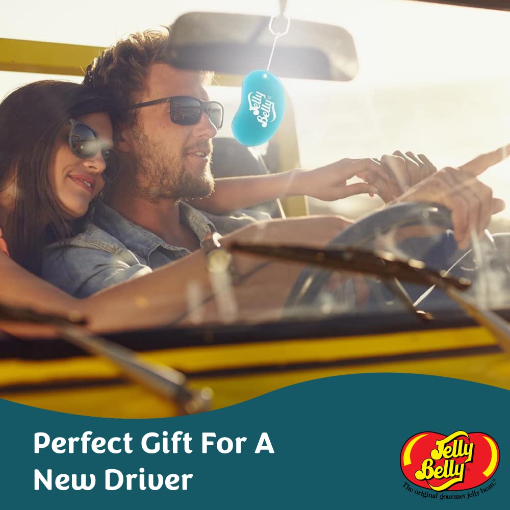 Jelly Belly Blueberry 2D Hanging Car Air Freshener - Long-Lasting 30-Day Scent for Cars, Home & Office | Fresh Air Freshener for Women, Men & Kids | Perfect for Road Trips & Daily Commutes
