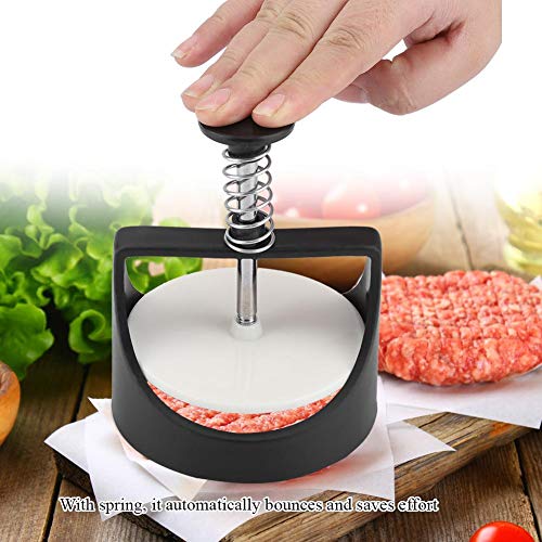 Premium Hamburger Patty Maker Press - Heavy Duty Stainless Steel Burger Meat Press for Homemade Beef Burgers - Perfect for BBQ, Grilling, and Home Kitchen Cooking