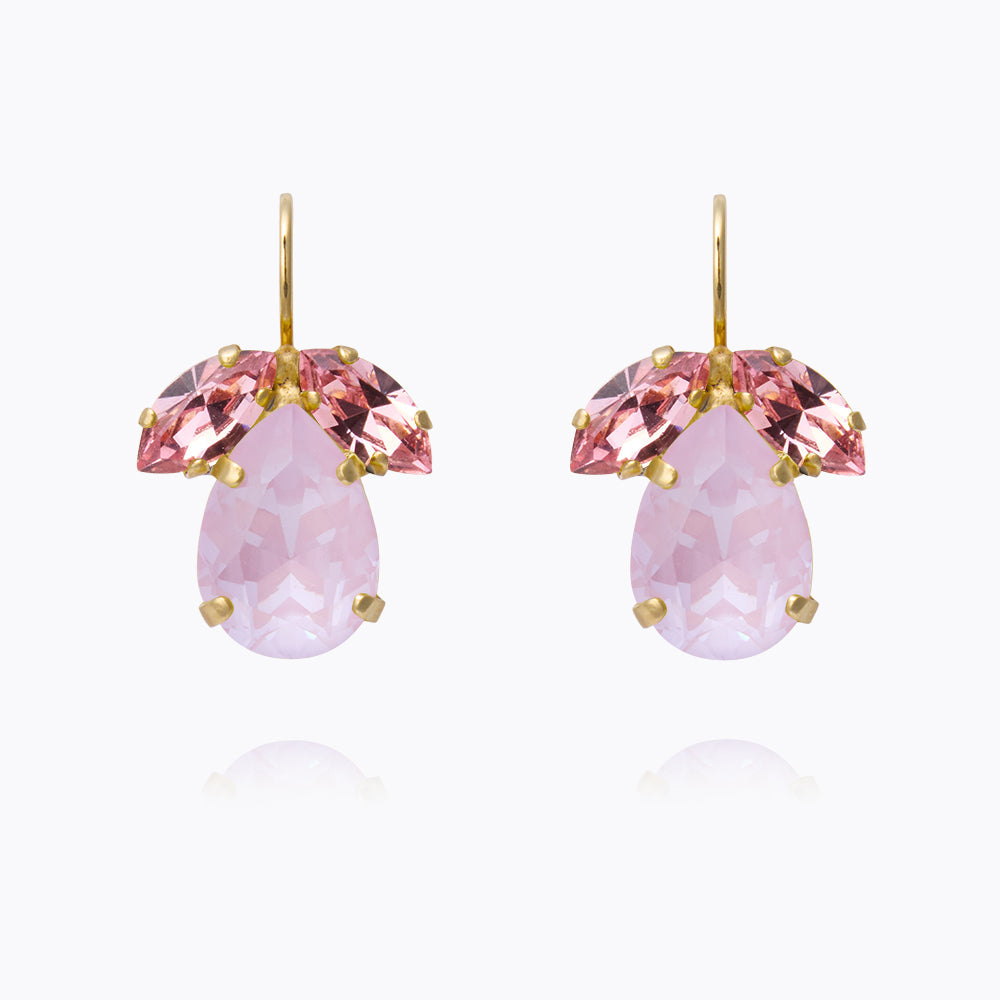 Timo Earrings - Soft Pink Combo | Dainty Rose Gold Earrings for Women | Perfect for Date Night, Wedding & Everyday Wear