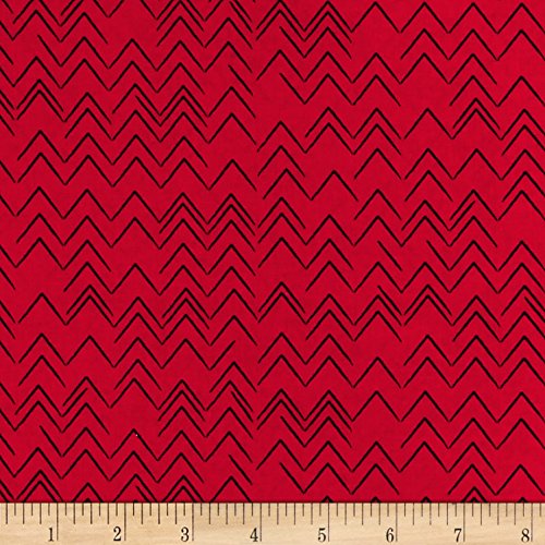 Benartex Contempo Modern Marks Herringbone Red Quilt Fabric - Premium Cotton Material for Quilting, Sewing & DIY Crafts (Sold by The Yard) - Perfect for Quilts, Home Decor & Fashion Accessories