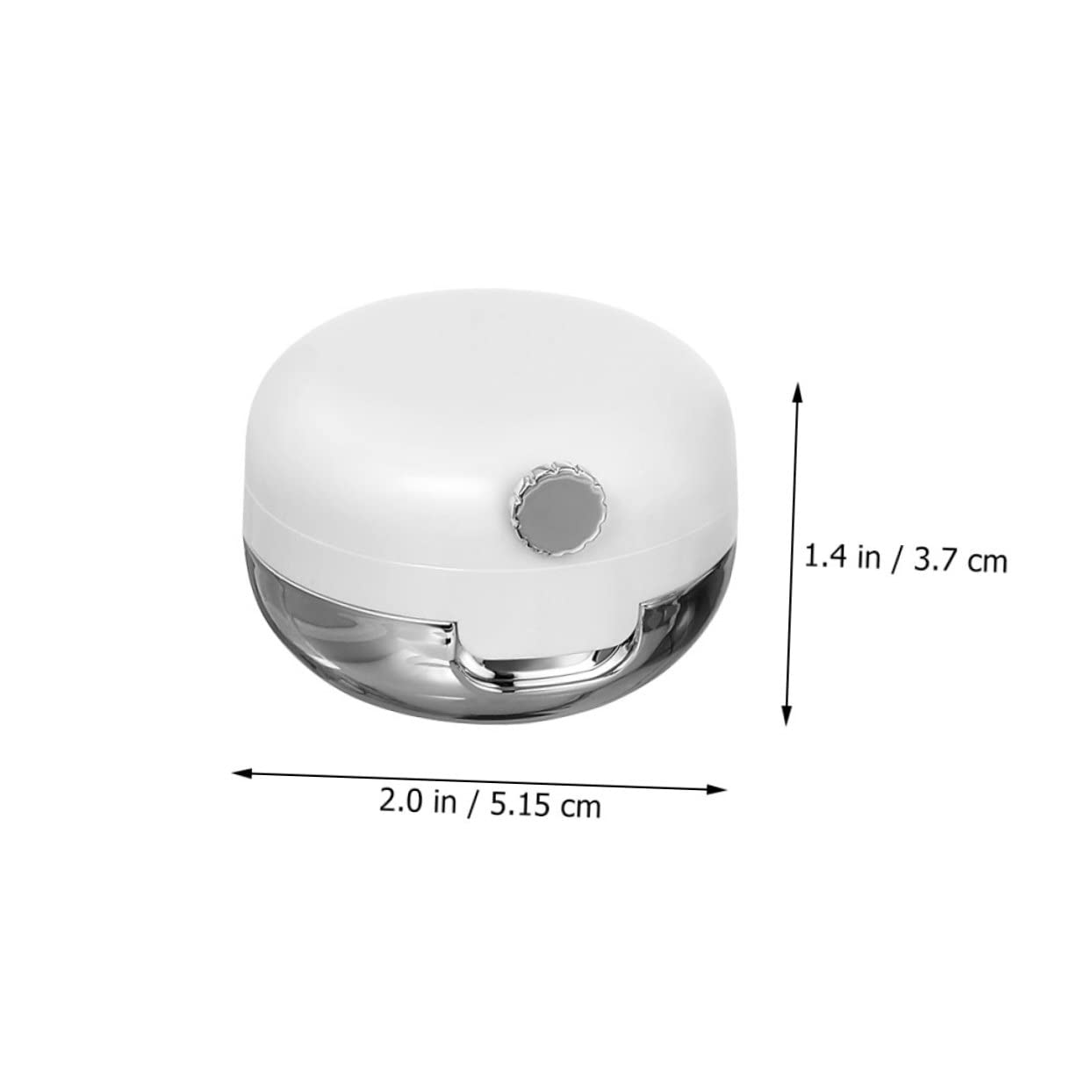 Mini Silicone Lip Brush & Mirror Jars - Travel Portable Cream Containers for Lip Scrub & Makeup