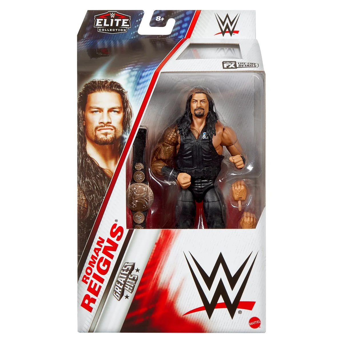 Roman Reigns WWE Elite Collection Greatest Hits 2025 Action Figure - Authentic WWE Collectible for Fans & Display - Perfect for Wrestling Memorabilia Collections & Gift Giving