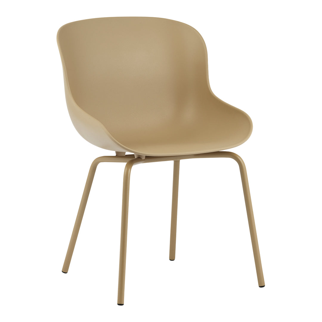 Modern Hyg Side Chair with Sturdy Steel 4-Leg Base - Perfect for Dining Room, Kitchen, Office & Small Space Decor
