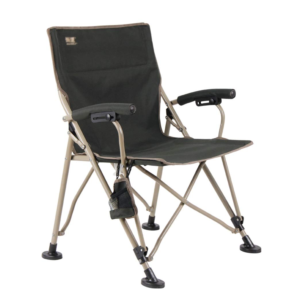 BBGS Portable Folding Beach Chair with Armrests - Lightweight Fishing Chair, Ergonomic Design for Outdoor Activities, 3 Color Options (Blue) | Perfect for Beach, Camping, Picnics & Fishing Trips