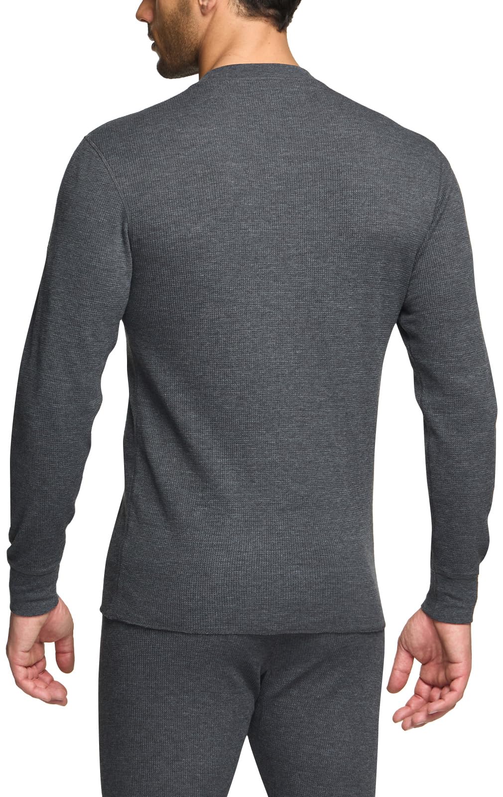 CQR Men's Thermal Underwear Long Sleeve Shirt - Midweight Waffle Knit Base Layer for Winter & Cold Weather - Perfect for Skiing, Hiking, and Outdoor Activities