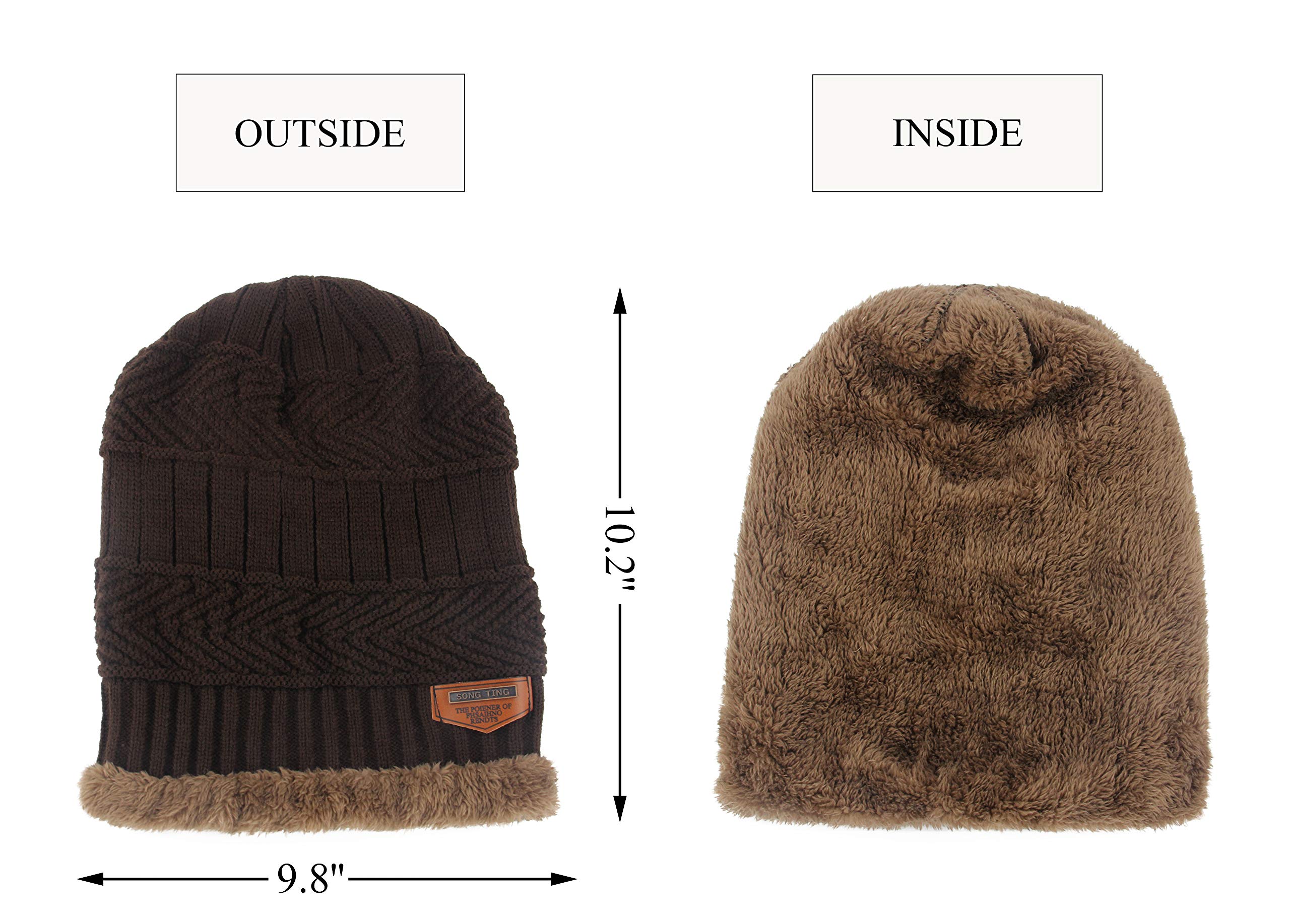 Women's Thick Warm Winter Beanie Hat - Slouchy Skully Knit Beanie for Cold Weather - Cozy Fashion Accessory for Outdoor Activities, Skiing, and Winter Travel