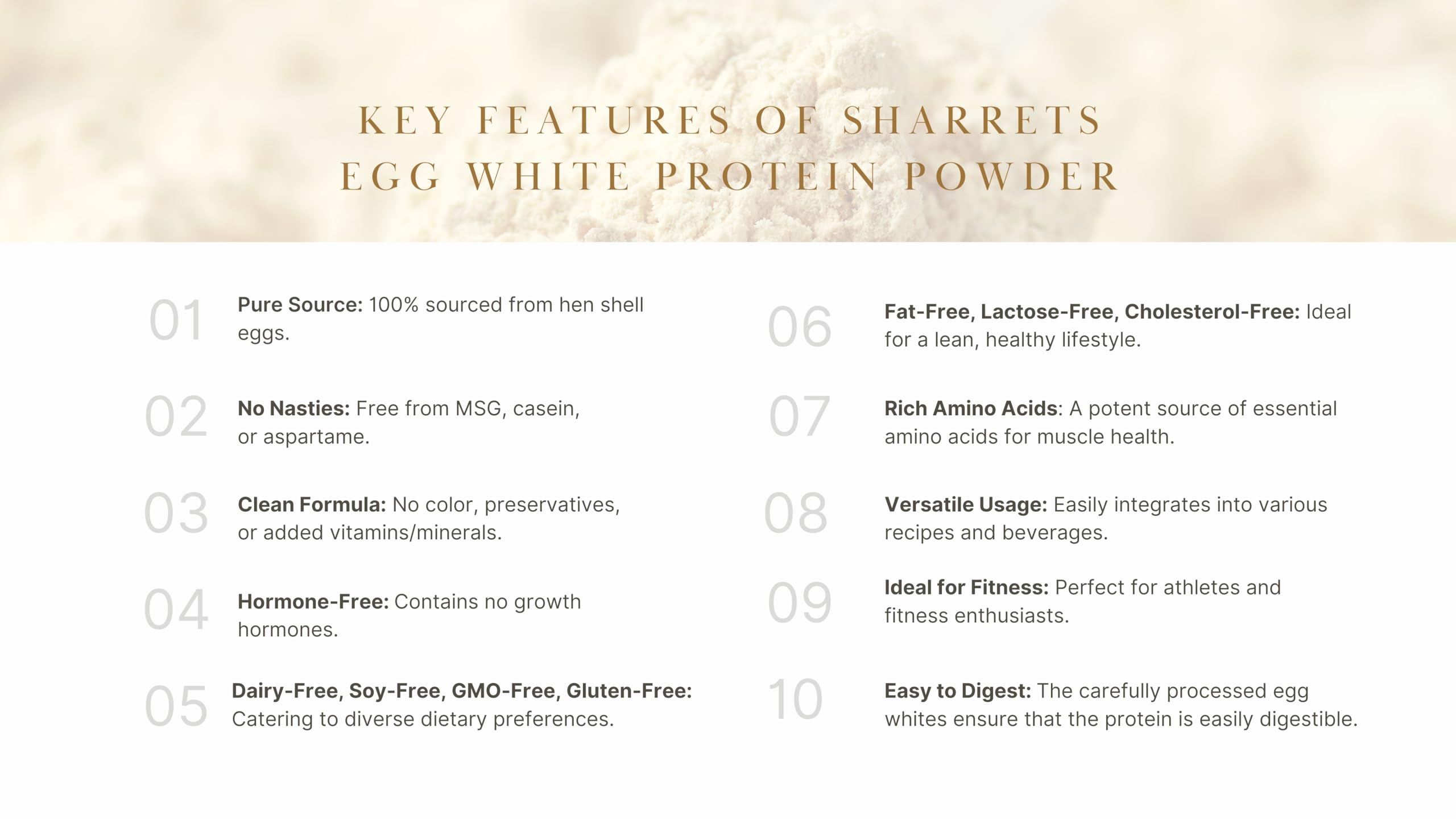Sharrets Egg White Albumen Protein Powder with Cocoa - 200g | Pure Whey-Free Protein Supplement for Muscle Building & Recovery | Perfect for Post-Workout Shakes, Baking & Healthy Smoothies