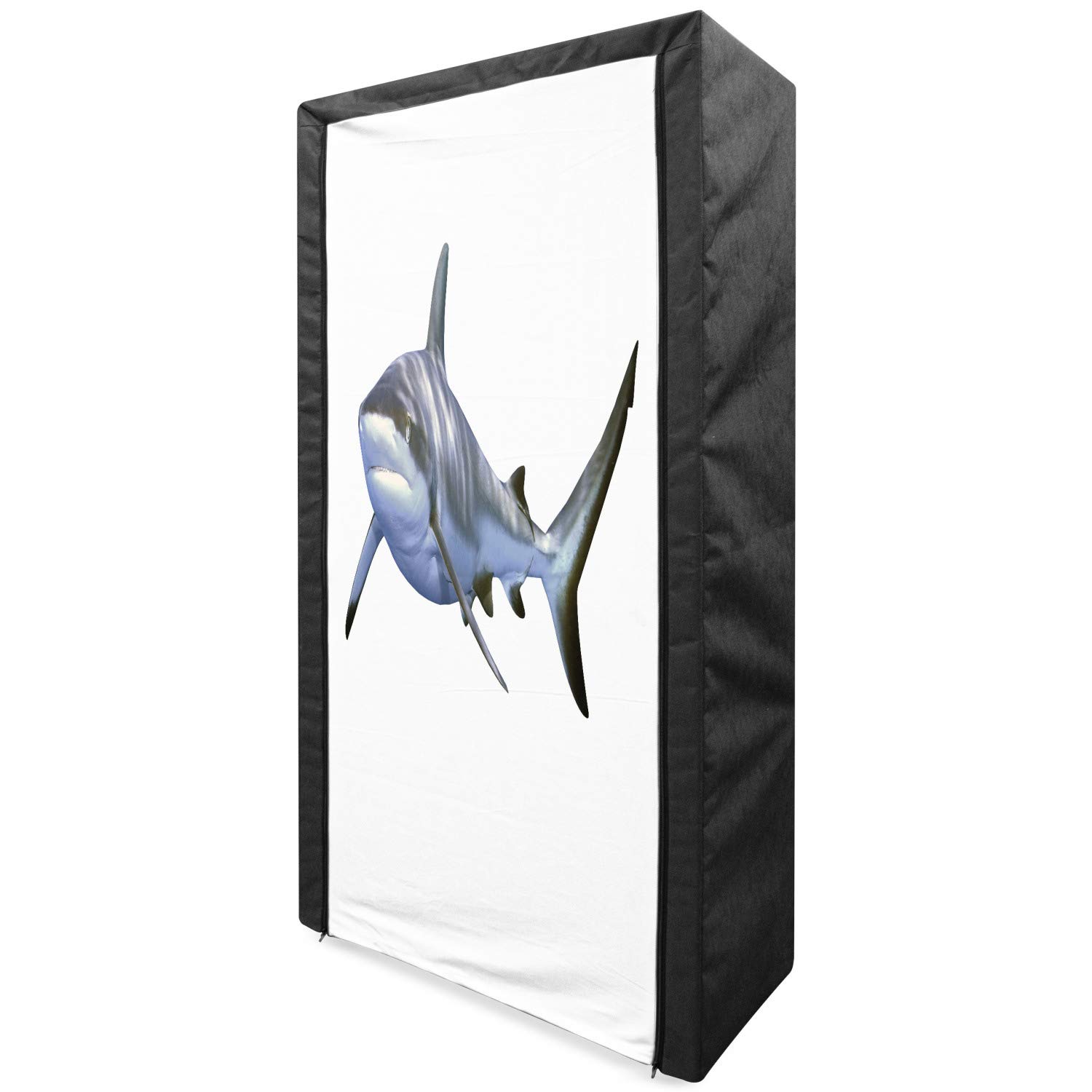 Ambesonne Shark Portable Fabric Wardrobe - 33.5