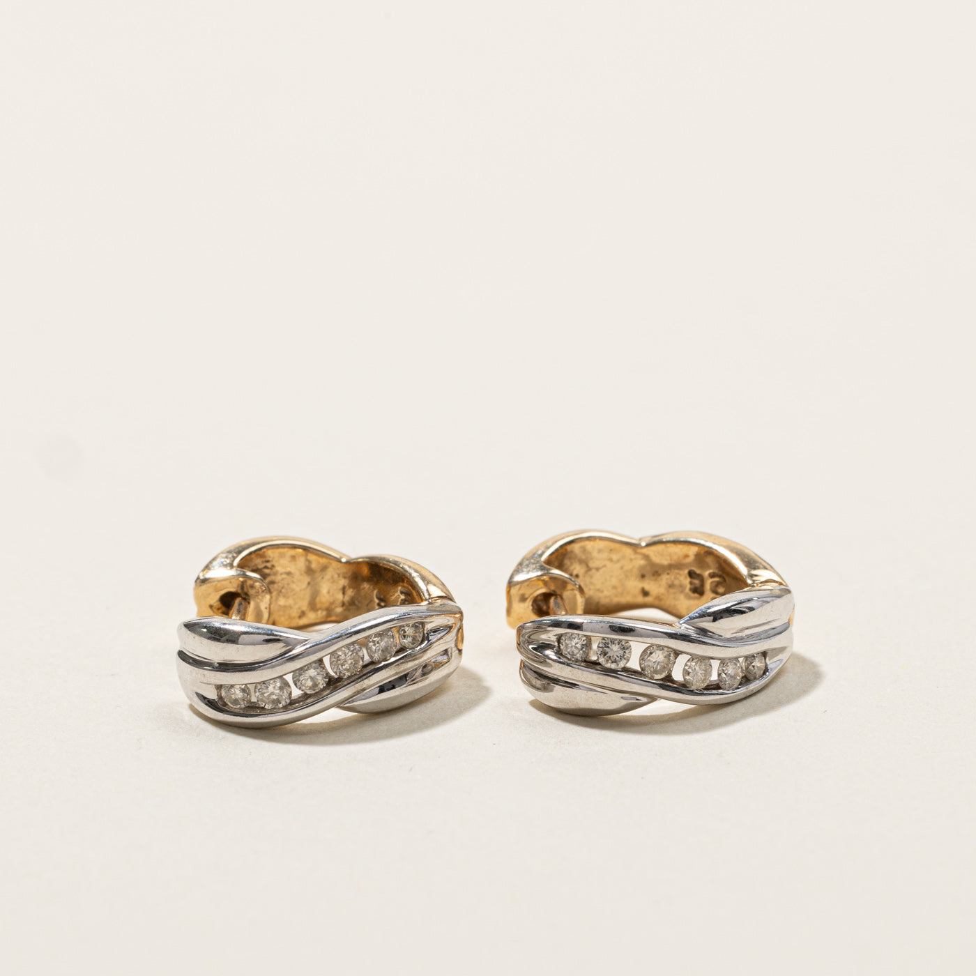 Channel Set Diamond Huggie Earrings - 0.20ctw Sterling Silver Hoop Earrings for Women | Perfect for Everyday Wear, Date Night & Special Occasions